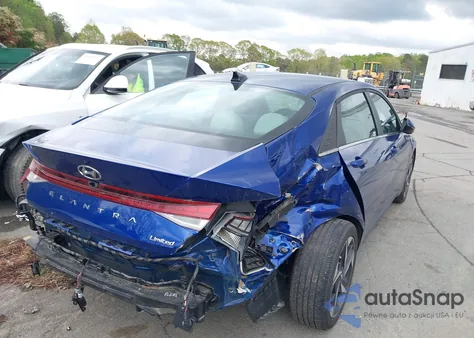 2021 Hyundai Elantra Limited from USA, damaged, VIN 5NPLP4AG7MH020587